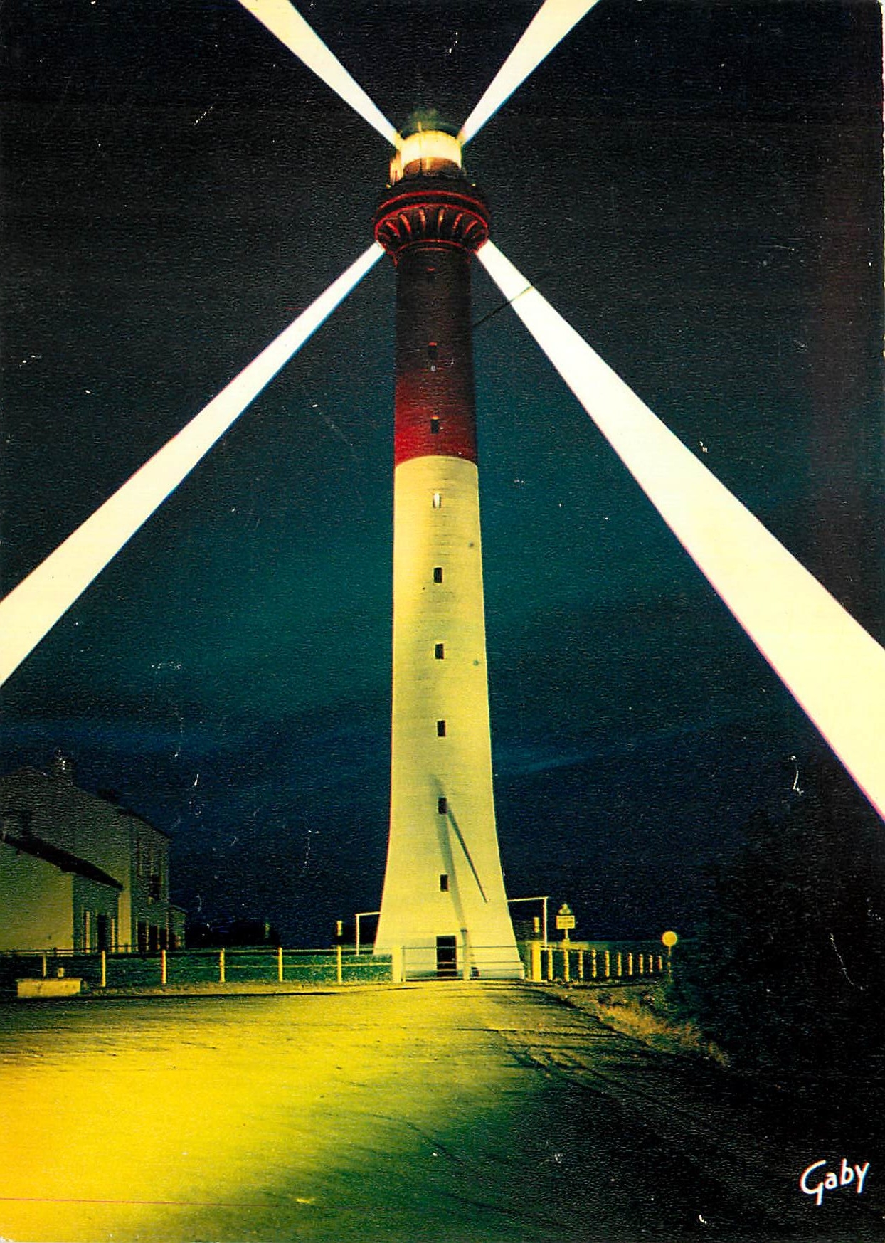 CPM La Cote de Beaute Effet de nuit sur le Phare de la Coubre Ch Mme