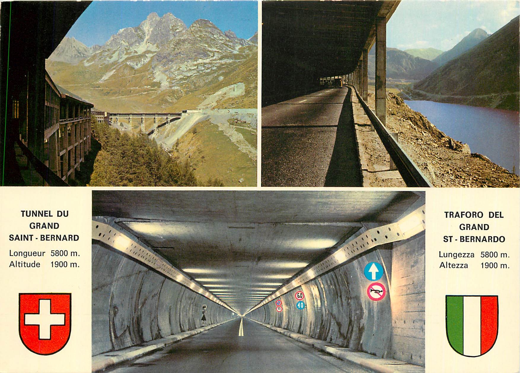 CPM Tunnel et galeries du Grand St Bernard