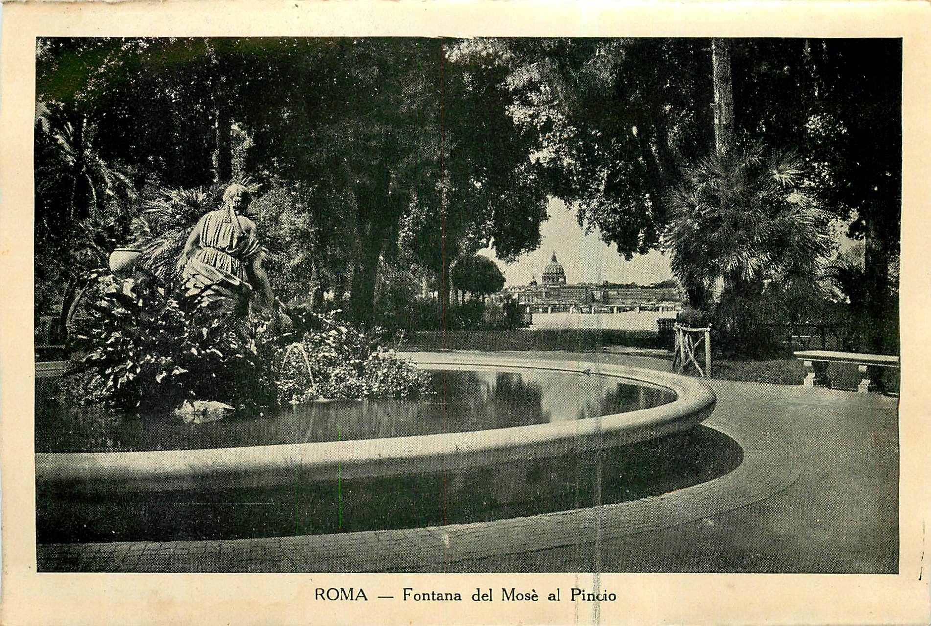 CPM Roma Fontana del Mose al Pincio 