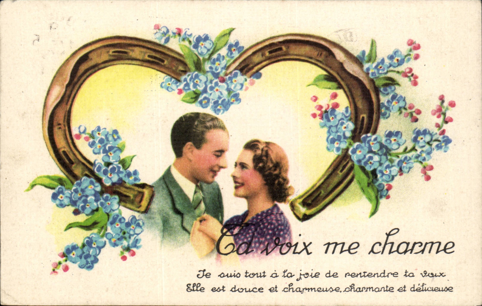 Your voice I charm myself am with the joy of rentendre your voice it is soft and charming and deliceuse charming lady - CPA