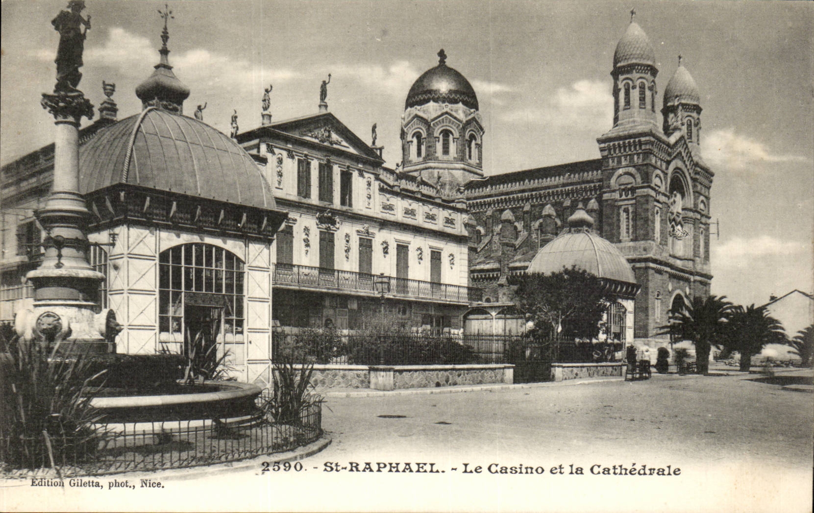 St Raphael it Casino and the Cathedral-CPA