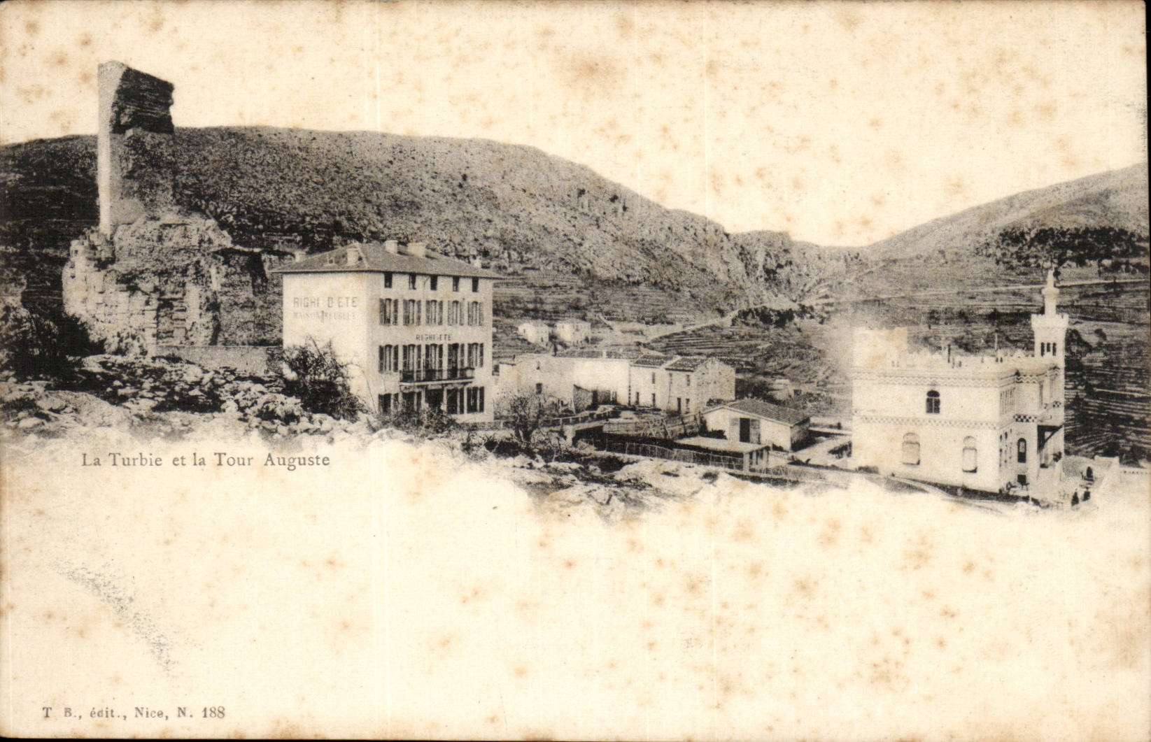 La Turbie und der Aufsatz Auguste - CPA