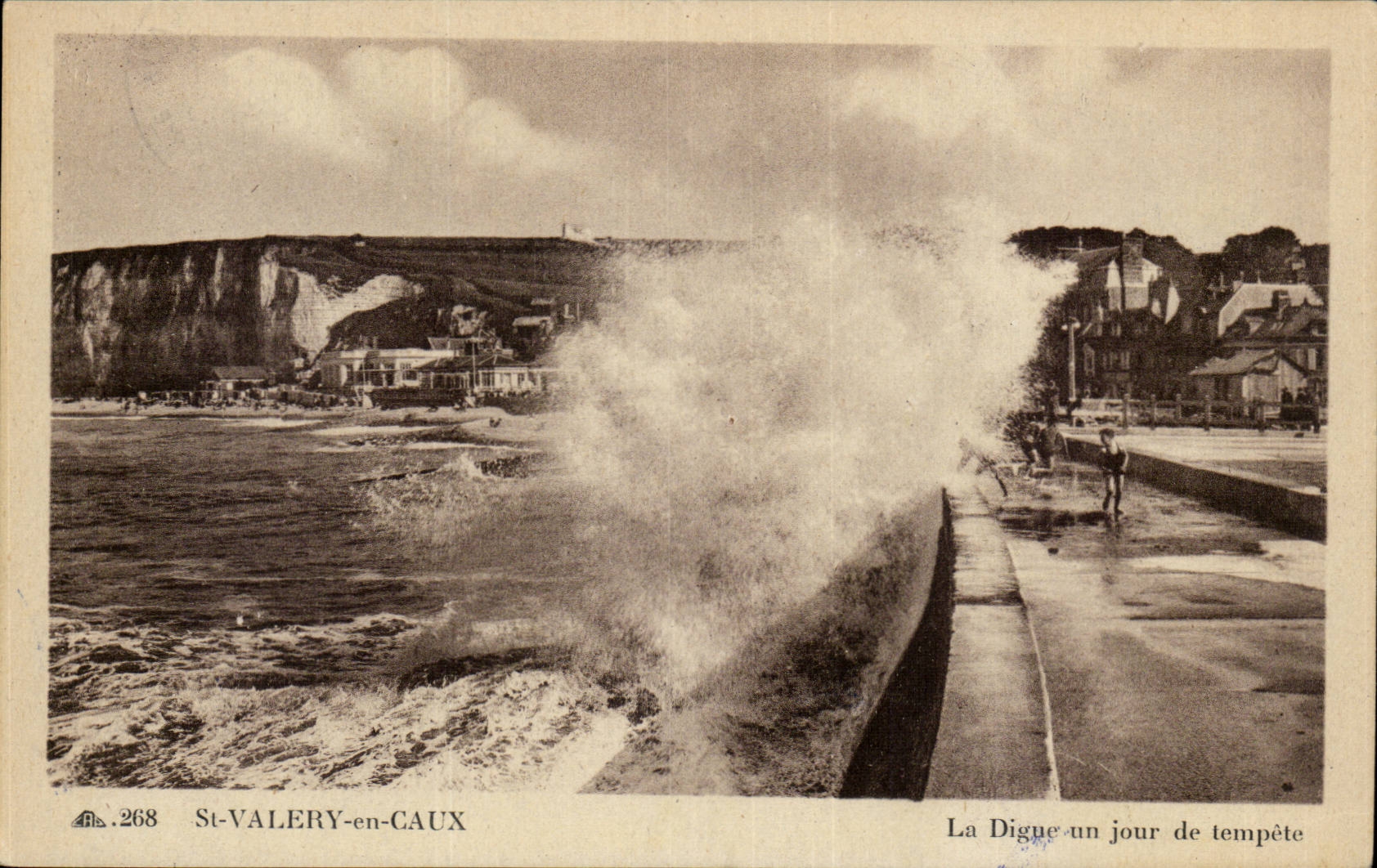 St Valery-in-Caux the Dam one day of tempaªte - CPA