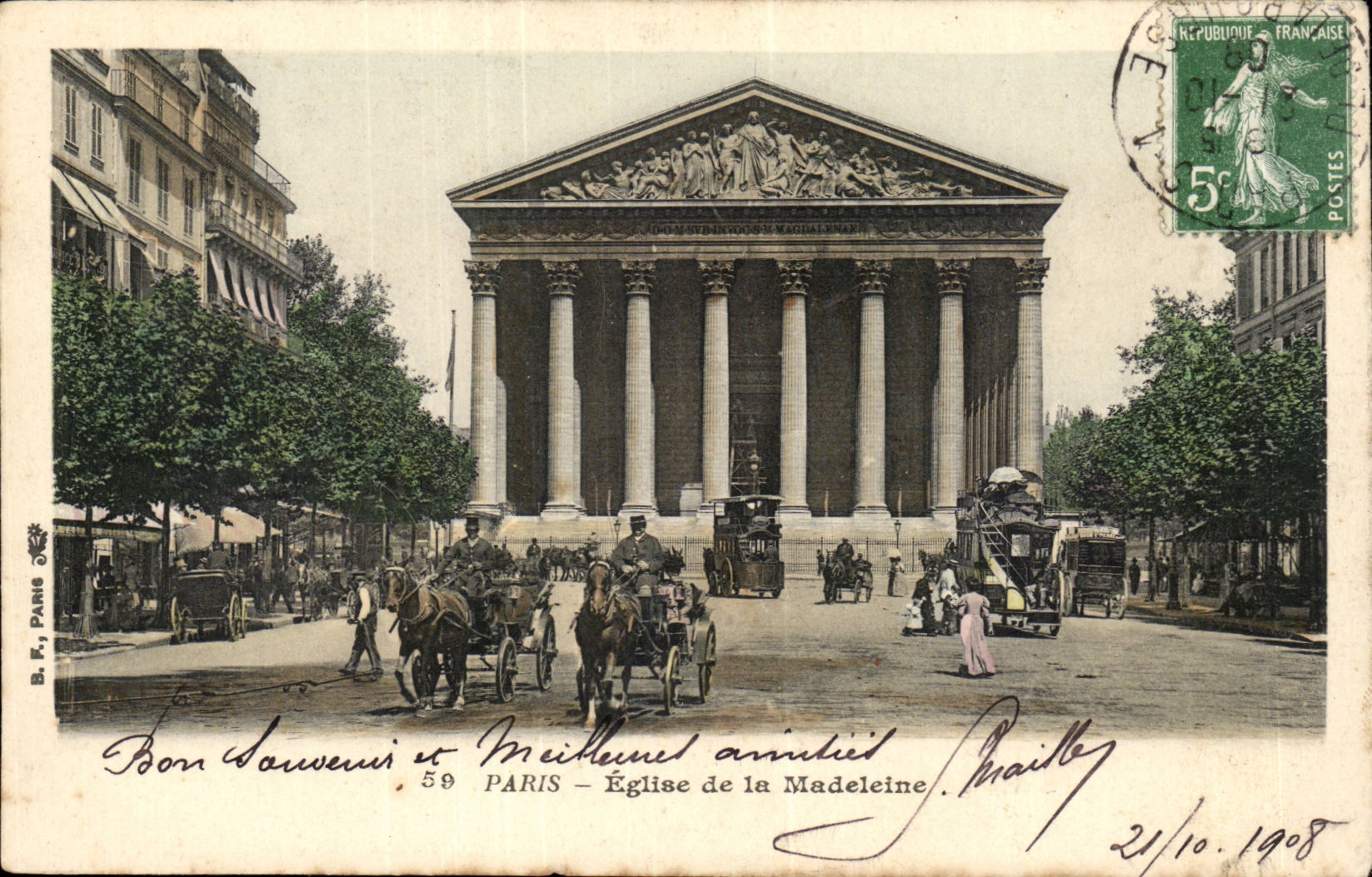 Paris Church of the Madeleine-CPA