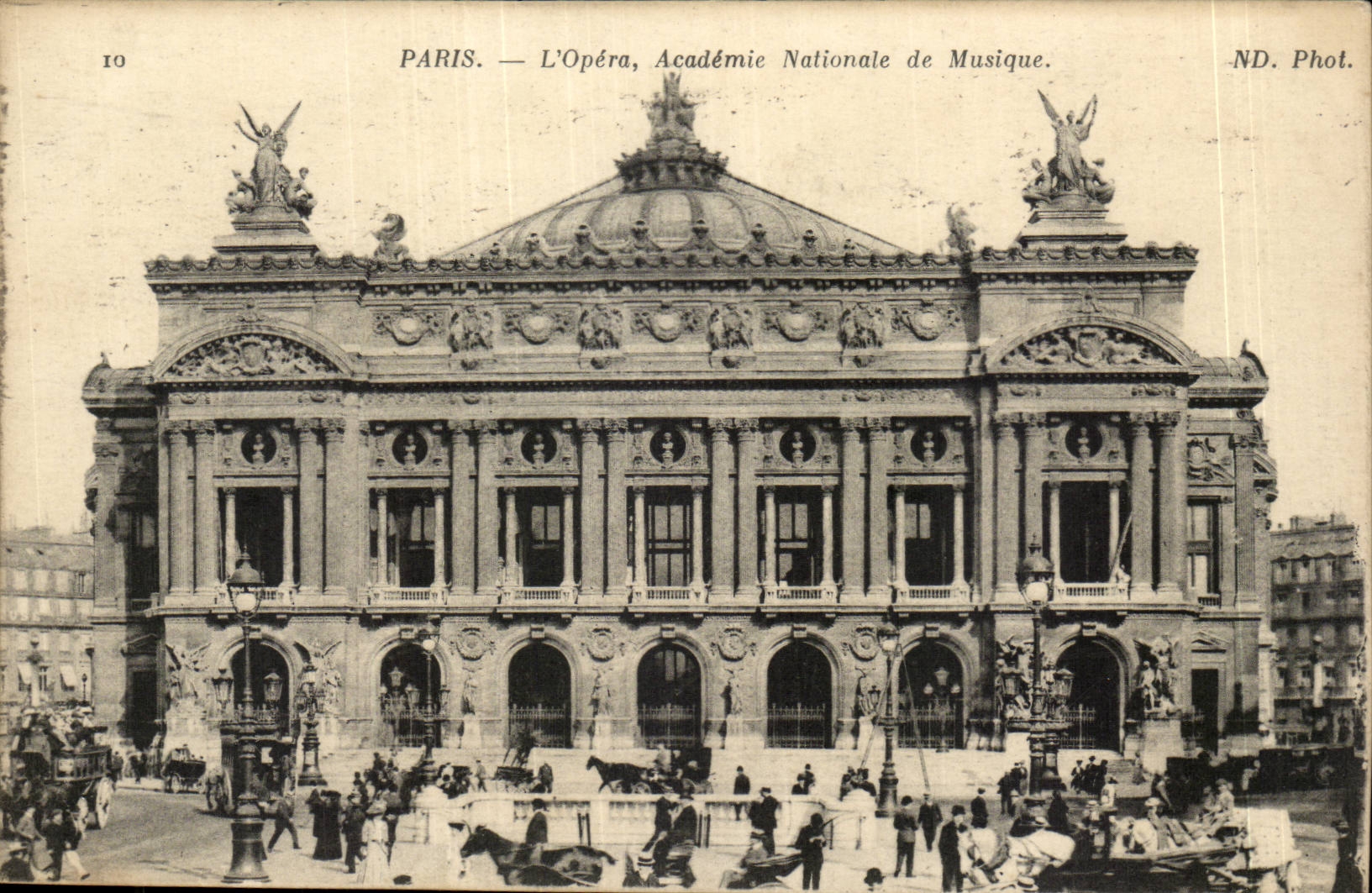Paris the Opera National Academy of Music CPA