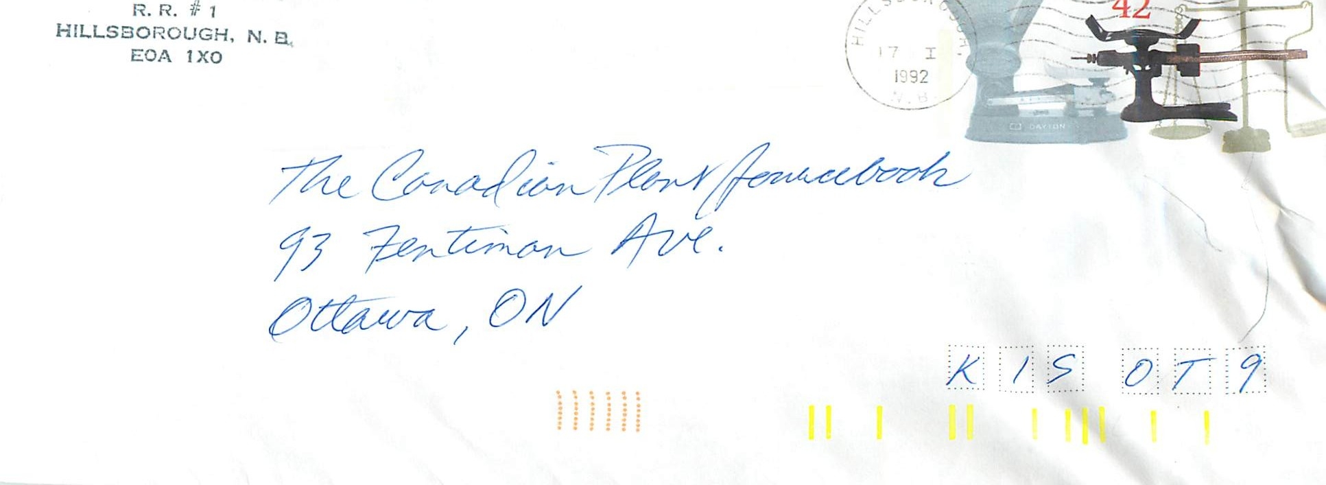 Entier Postal Postal Stationary Canada Balance Dayton Hillsborough