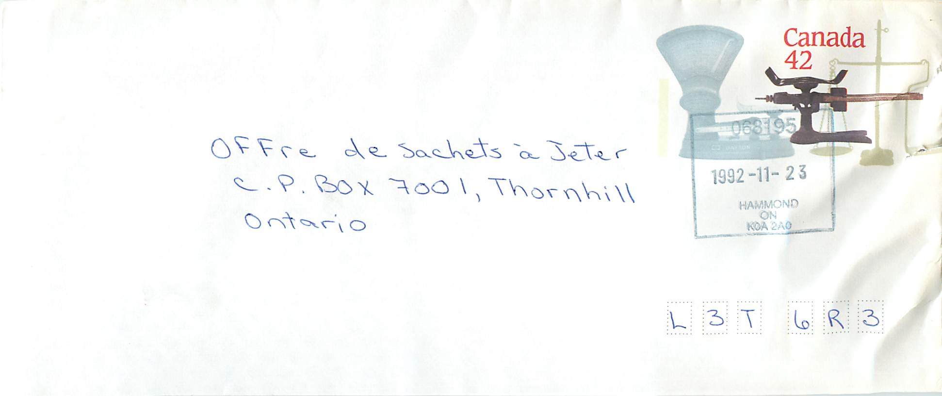 Entier Postal Postal Stationary Canada Balance Dayton