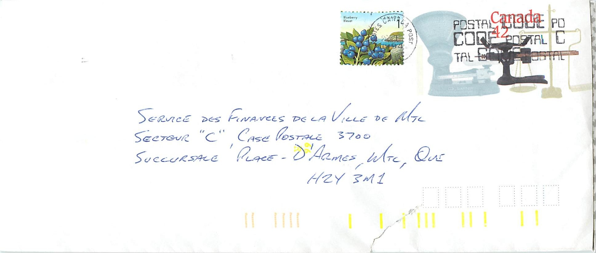 Entier Postal Postal Stationary Canada Balance Dayton  