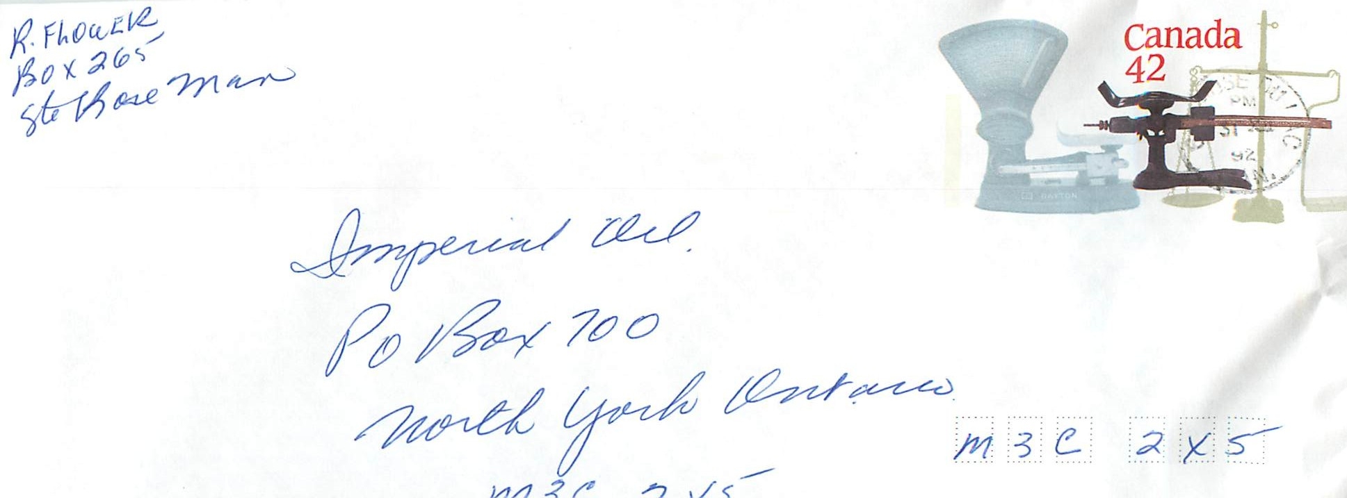 Entier Postal Postal Stationary Canada Balance Dayton  