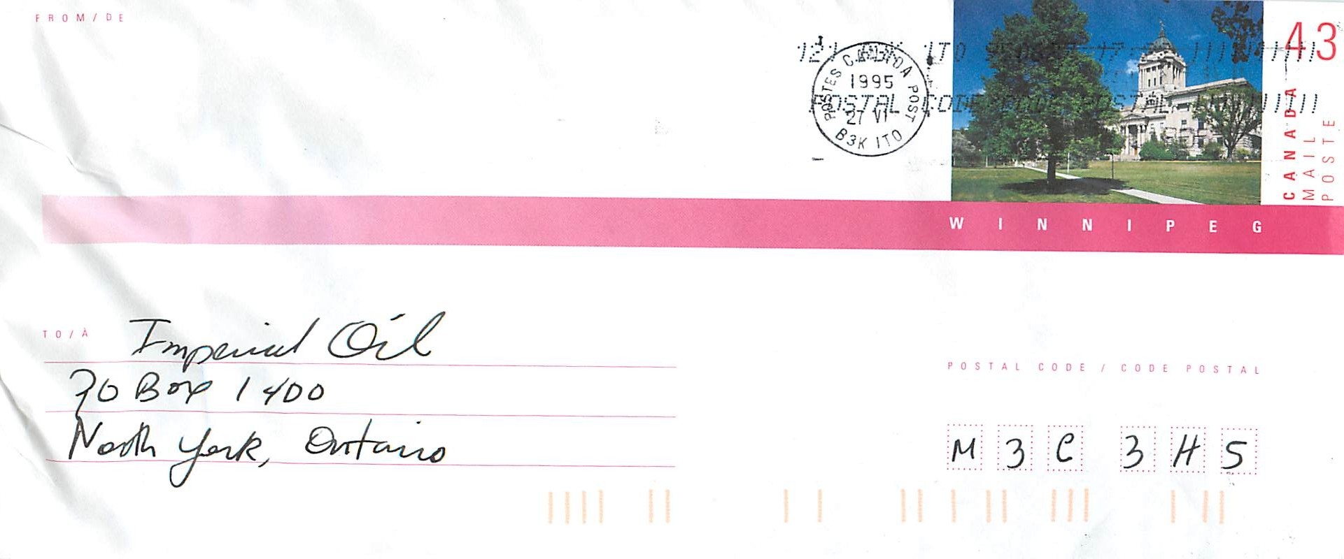 Entier Postal Postal Stationary Canada 