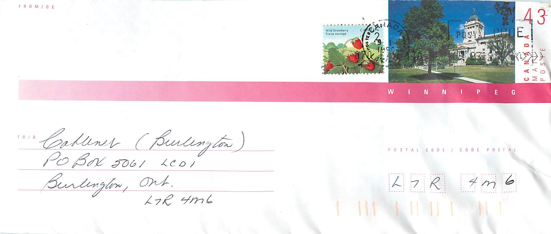 Entier Postal Postal Stationary Canada 