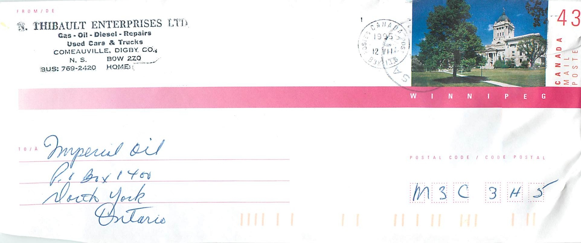 Entier Postal Postal Stationary Canada