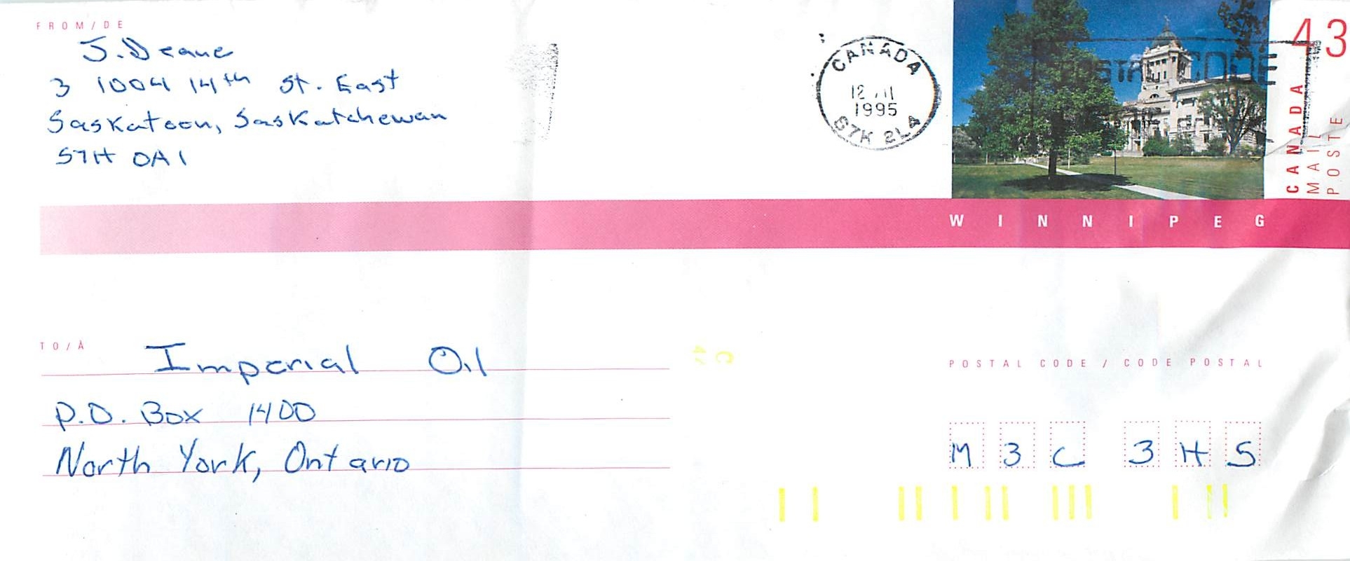 Entier Postal Postal Stationary Canada