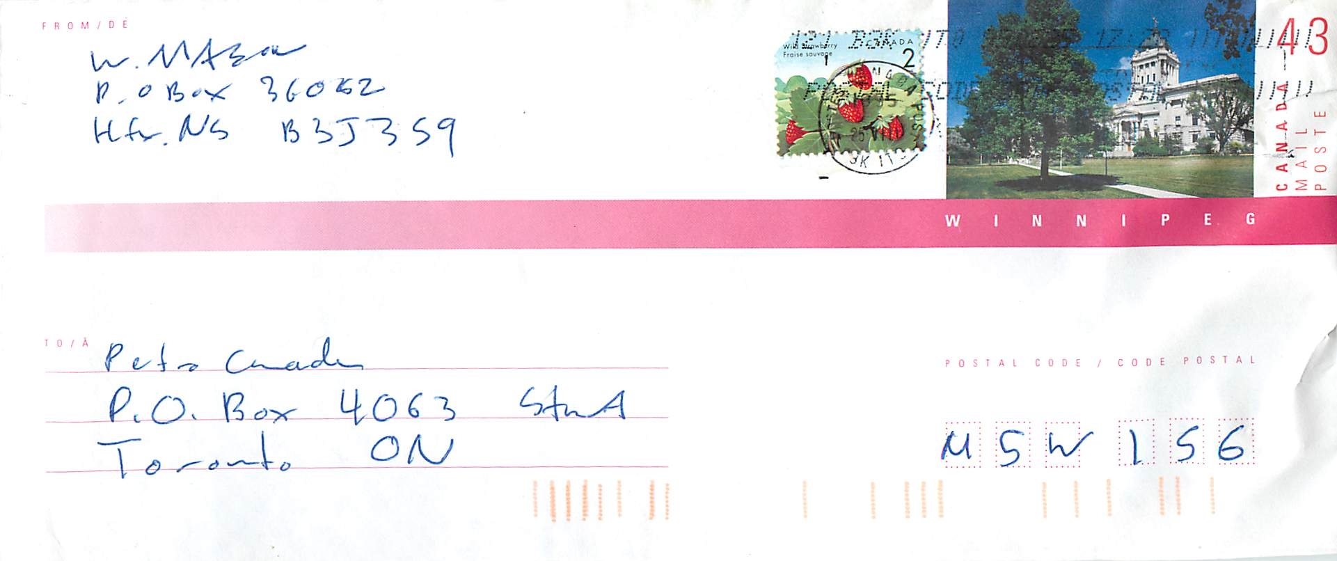 Entier Postal Postal Stationary Canada