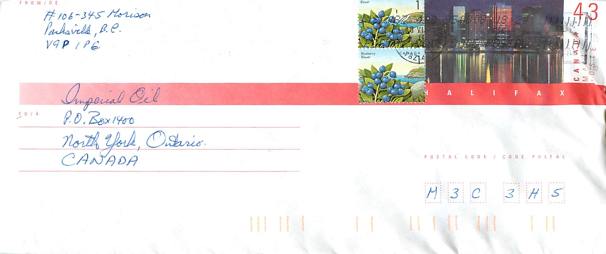 Entier Postal Postal Stationary Canada 