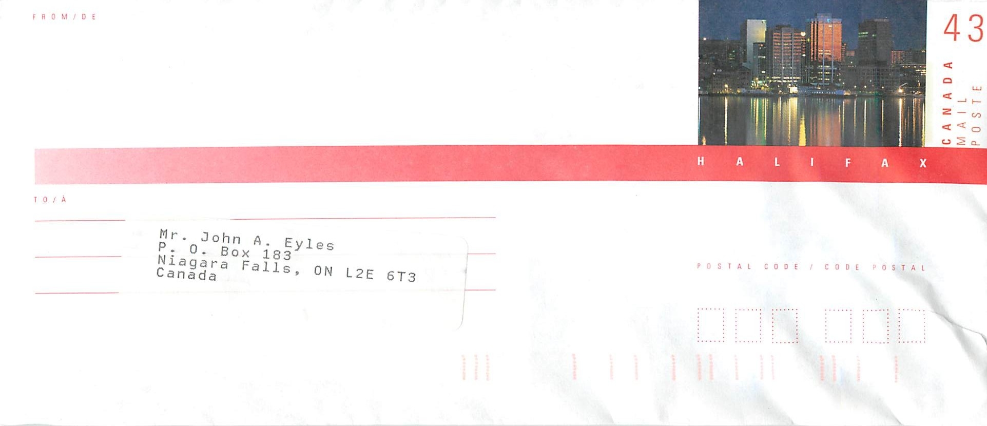 Entier Postal Postal Stationary Canada