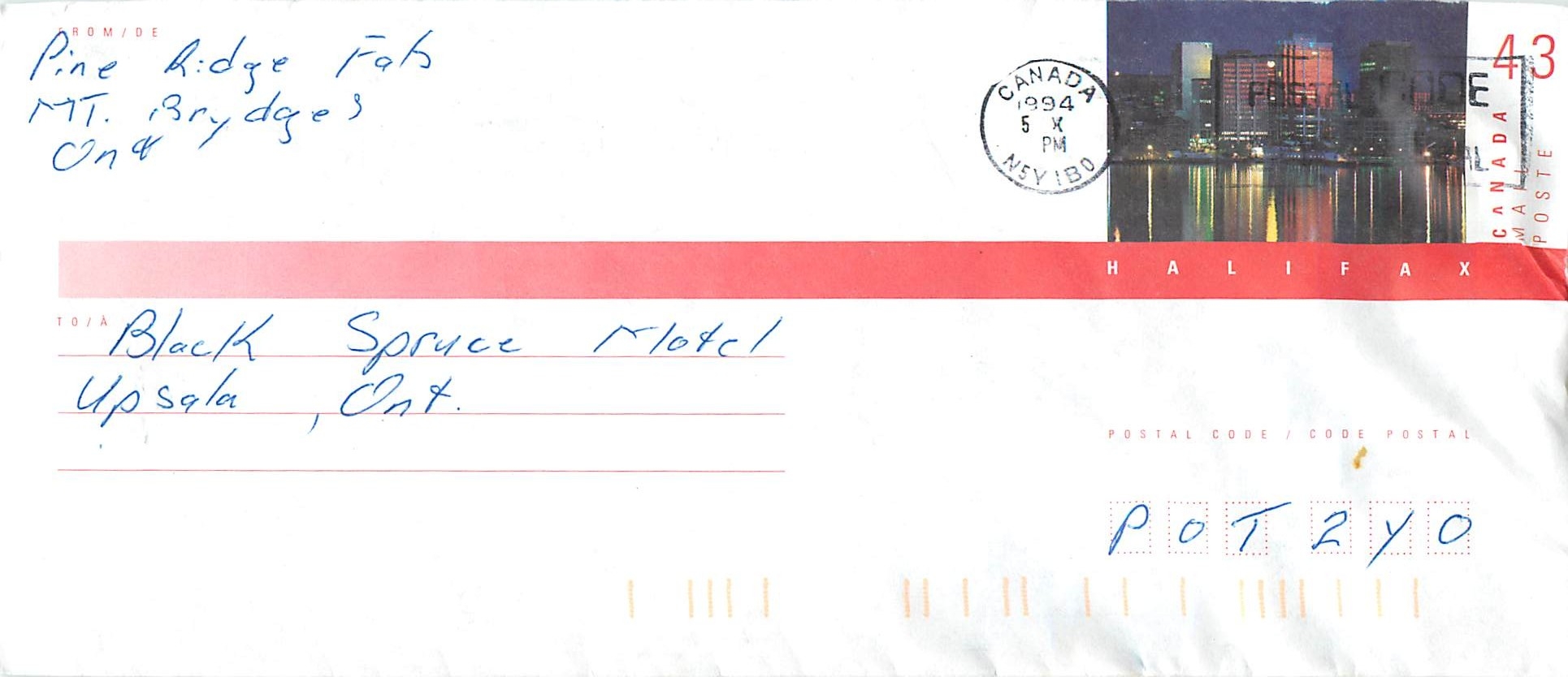 Entier Postal Postal Stationary Canada