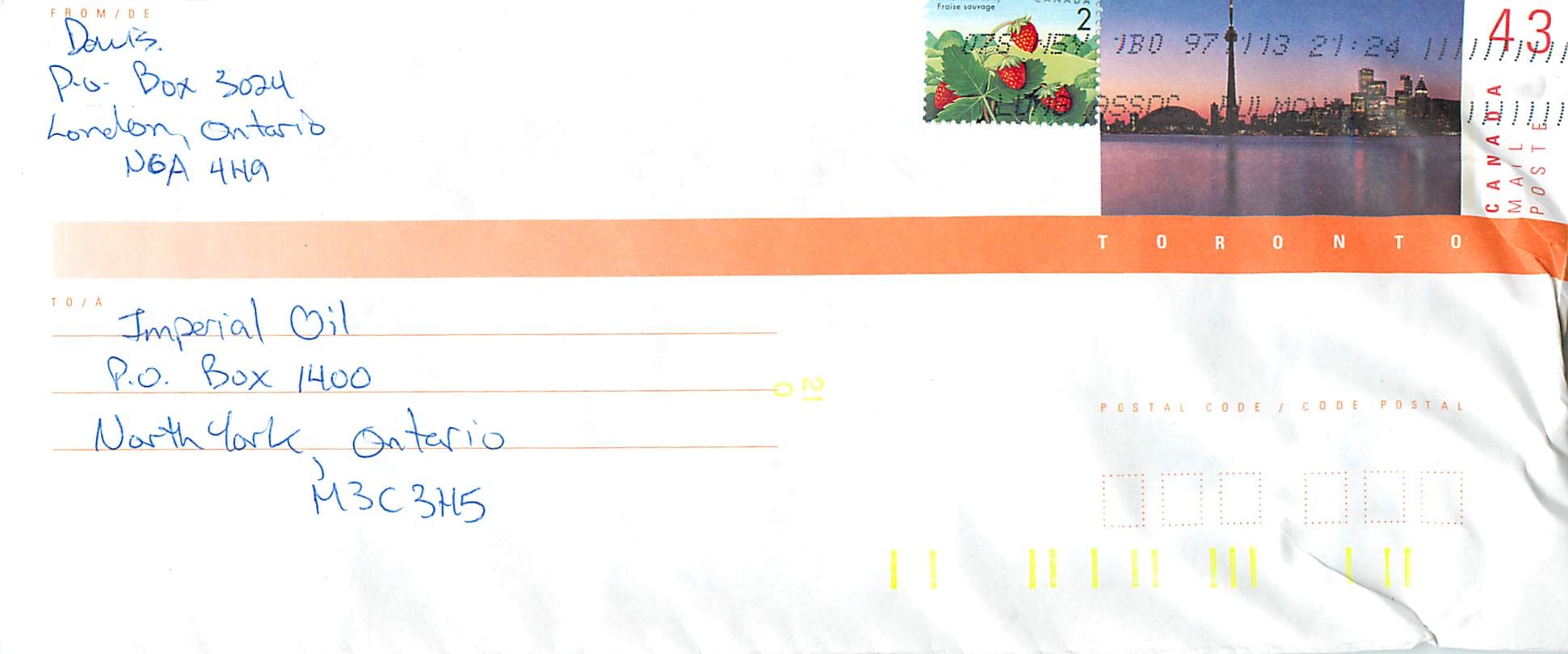 Entier Postal Postal Stationary Canada