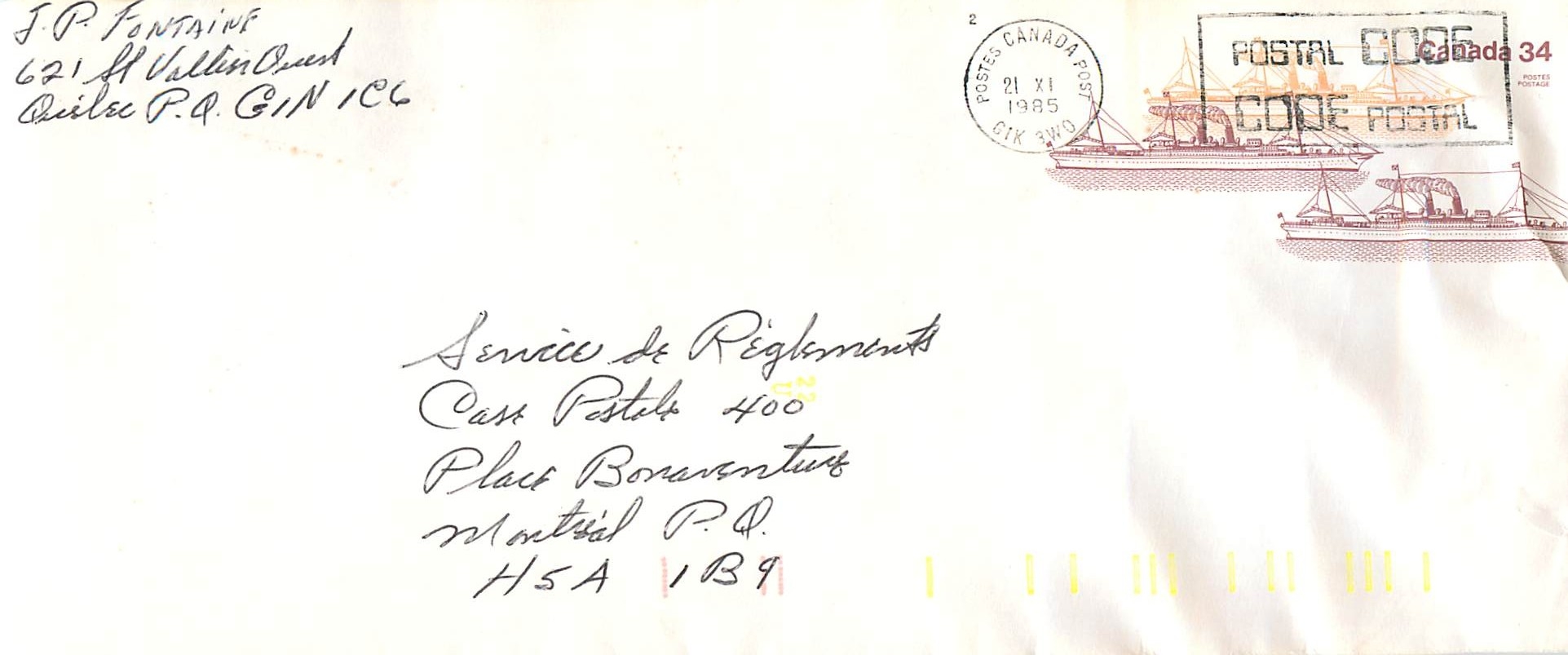 Entier Postal Postal Stationary Canada Chalk River