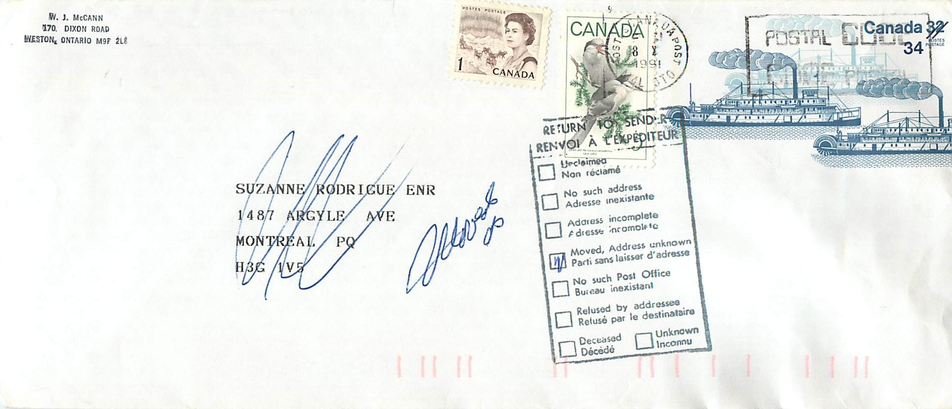Entier Postal Postal Stationary Canada Bateaux Bateau 
