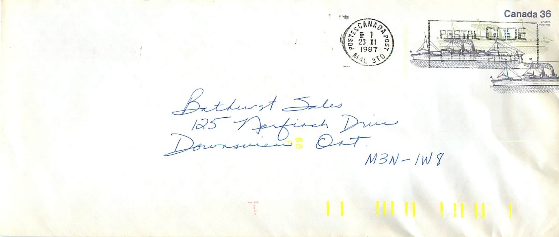 Entier Postal Postal Stationary Canada Bateaux Bateau 
