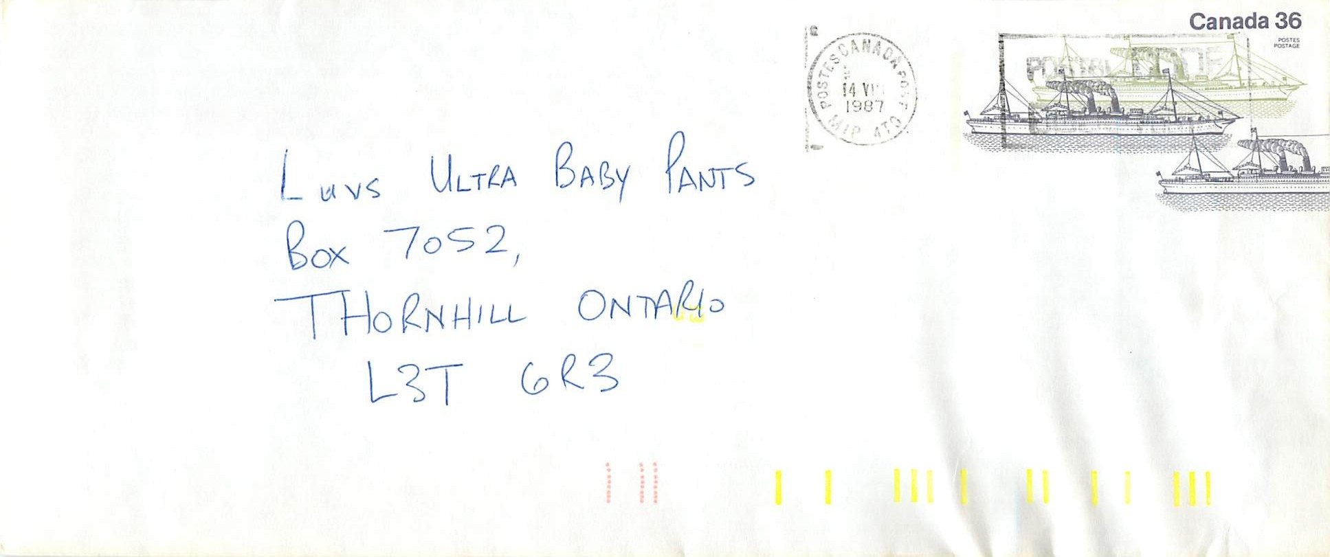 Entier Postal Postal Stationary Canada Bateaux Bateau 