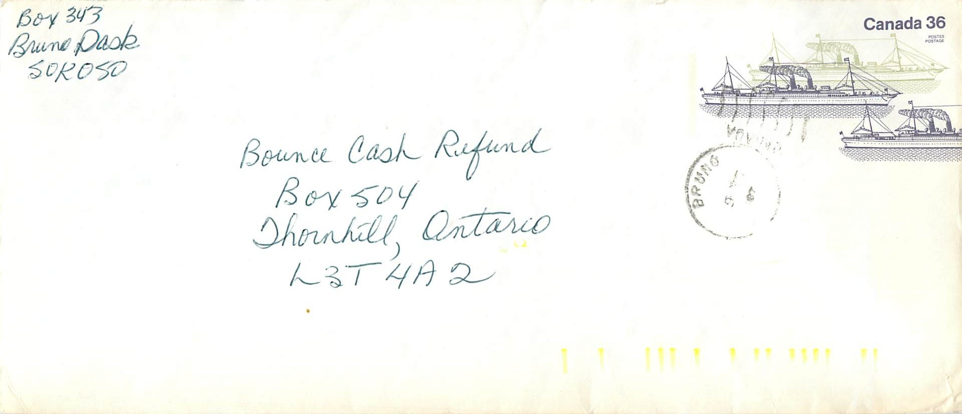 Entier Postal Postal Stationary Canada Bateaux Bateau 