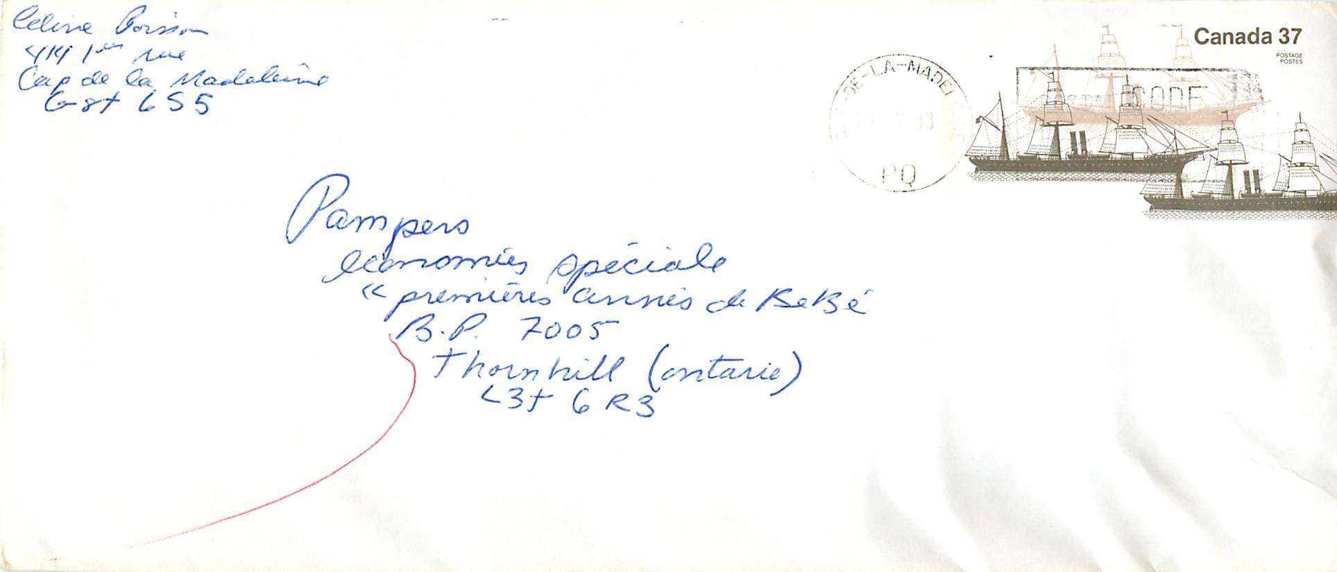 Entier Postal Postal Stationary Canada Bateaux Bateau Cap de la Madeleine