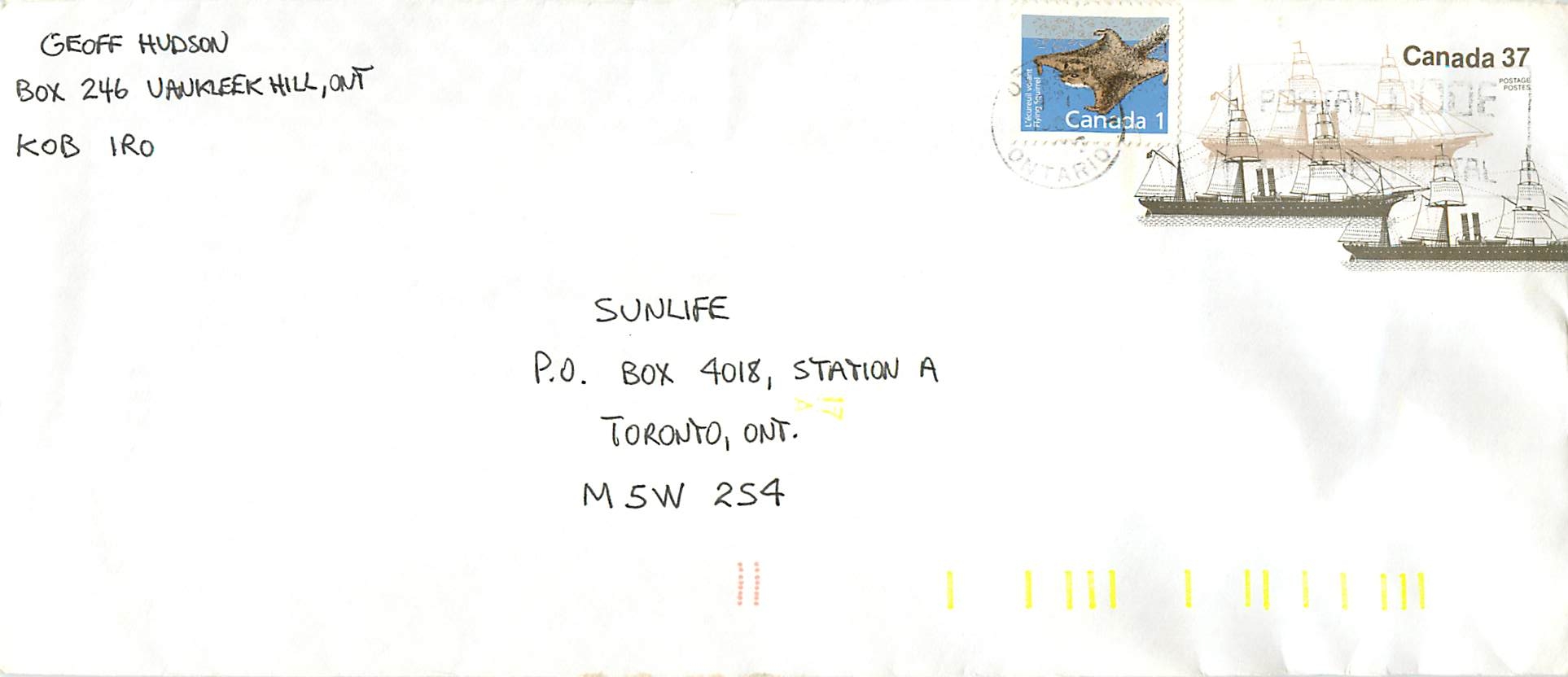 Entier Postal Postal Stationary Canada Bateaux Bateau Ottario