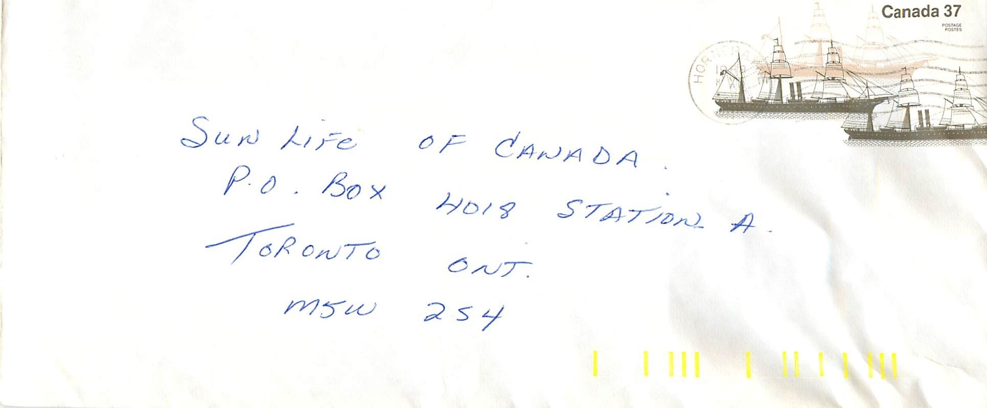 Entier Postal Postal Stationary Canada Bateaux Bateau Hornerayne