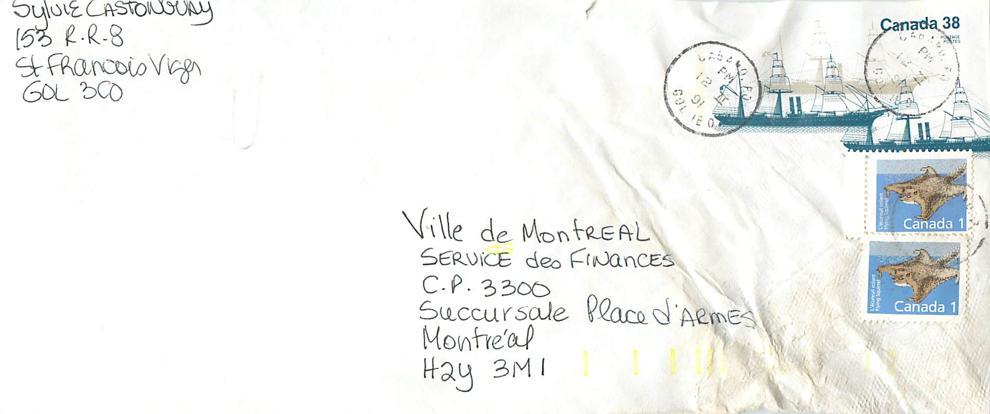 Entier Postal Postal Stationary Canada Bateaux Bateau 
