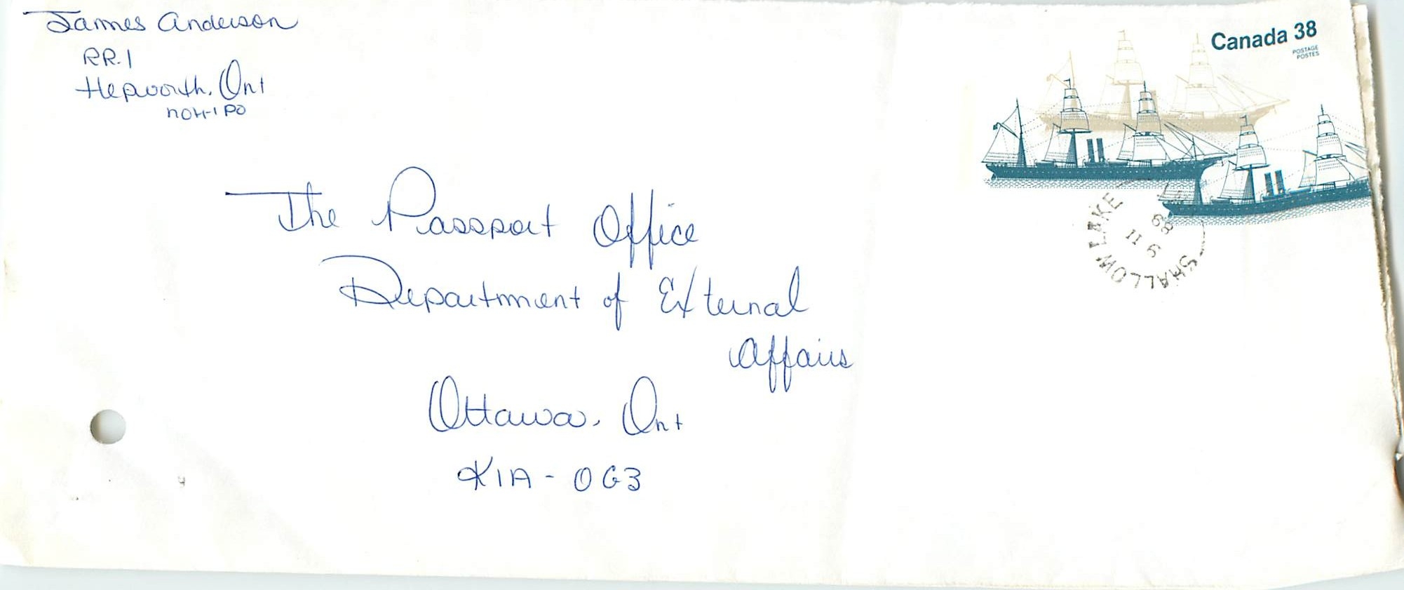 Entier Postal Postal Stationary Canada Bateaux Bateau Shallow Lake
