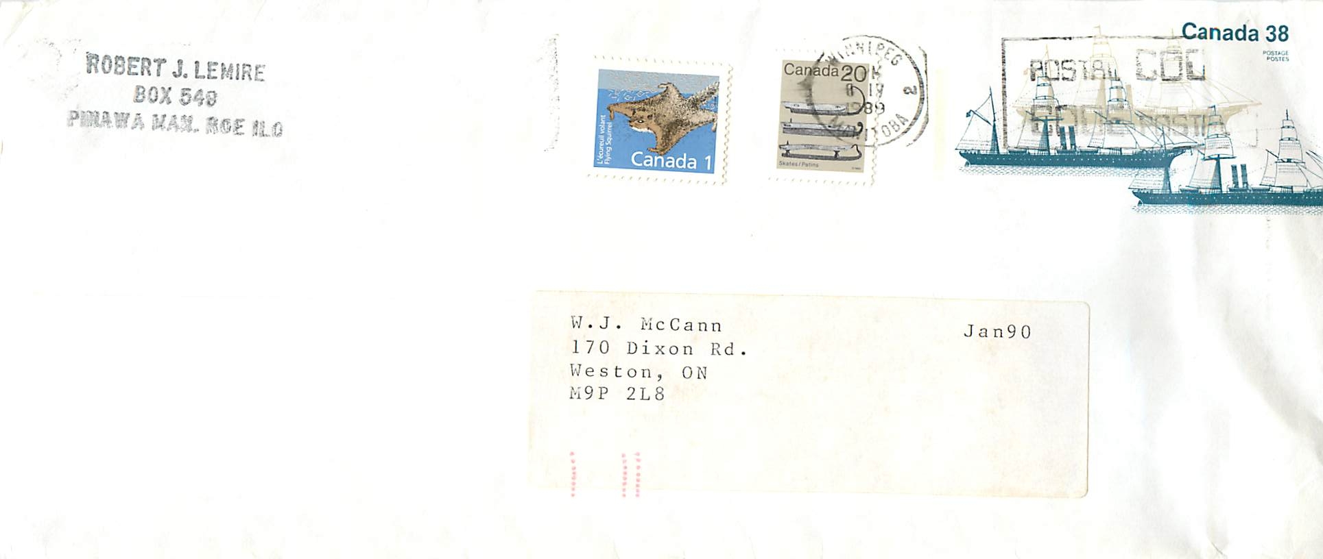 Entier Postal Postal Stationary Canada Bateaux Bateau Winnipeg