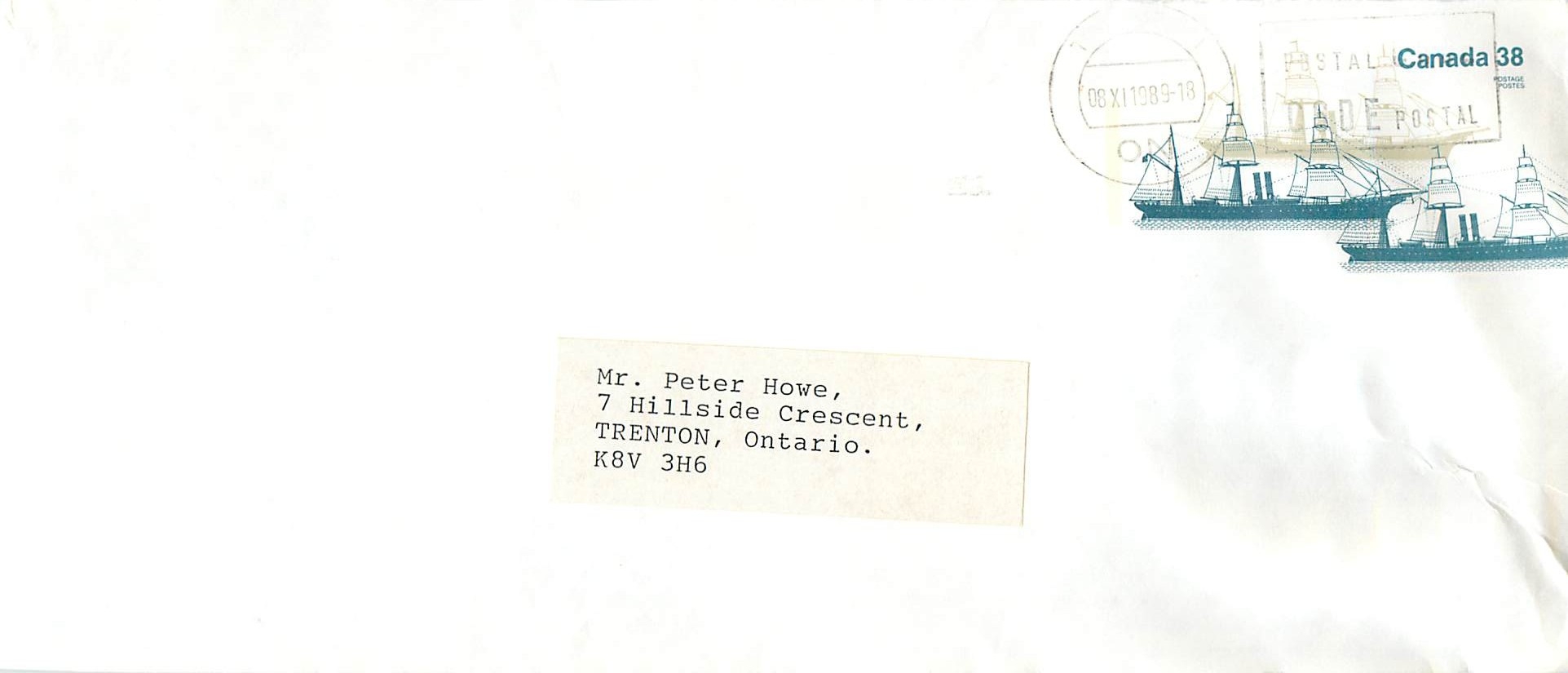 Entier Postal Postal Stationary Canada Bateaux Bateau