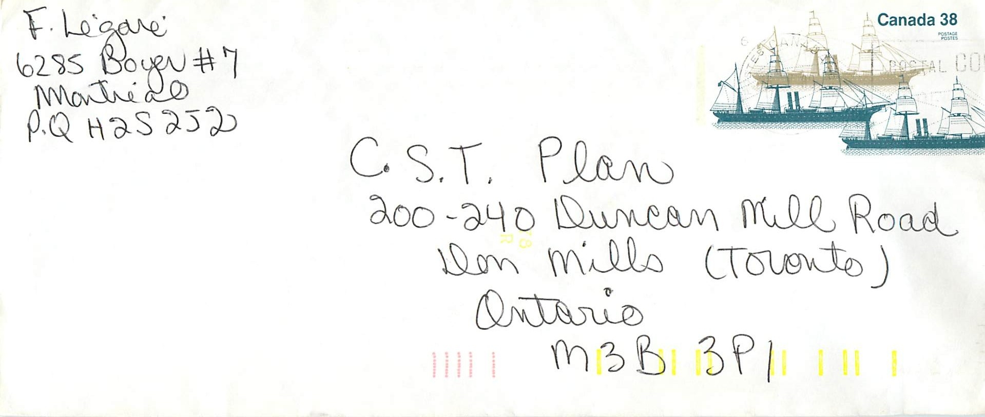 Entier Postal Postal Stationary Canada Bateaux Bateau