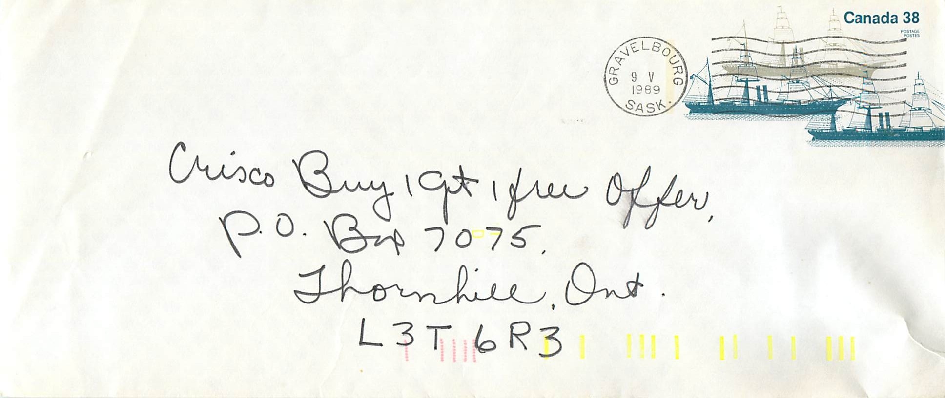 Entier Postal Postal Stationary Canada Bateaux Bateau Gravelbourg