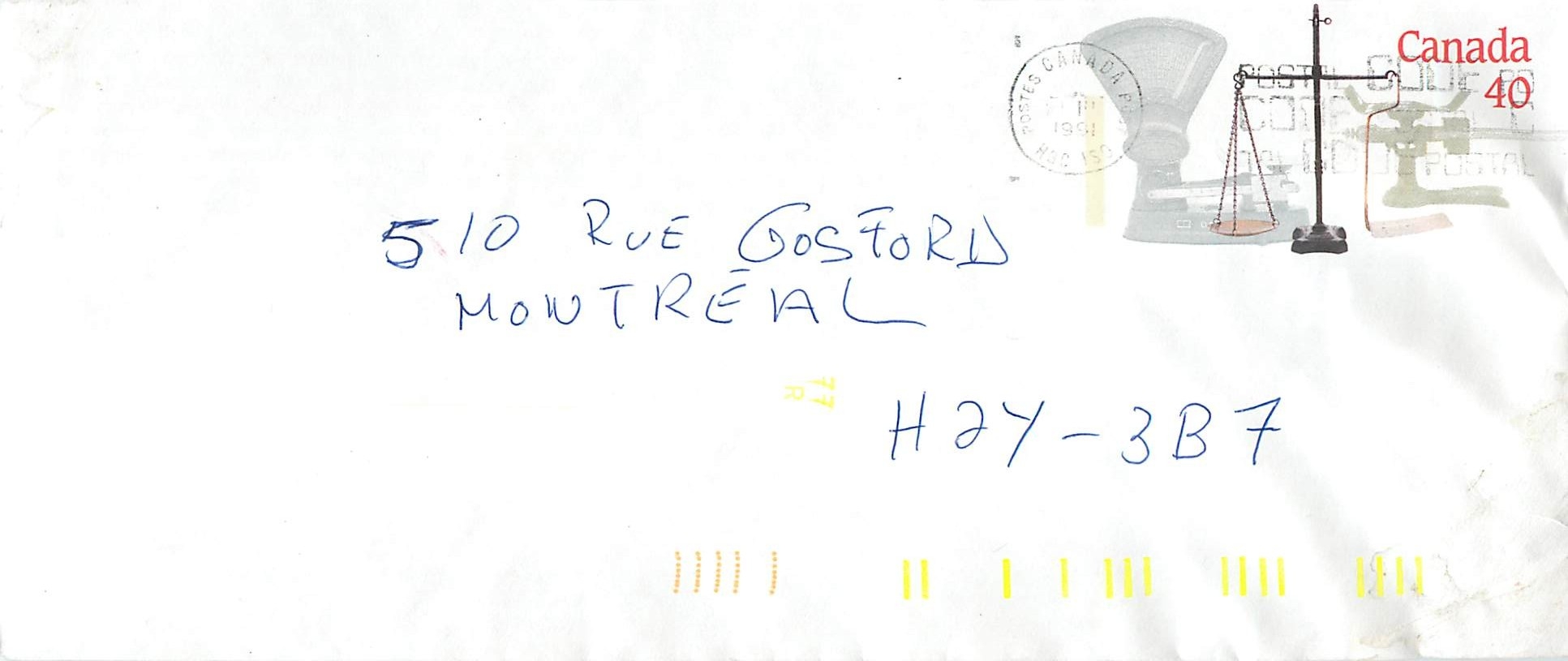 Entier Postal Postal Stationary Canada Balance de Justice 