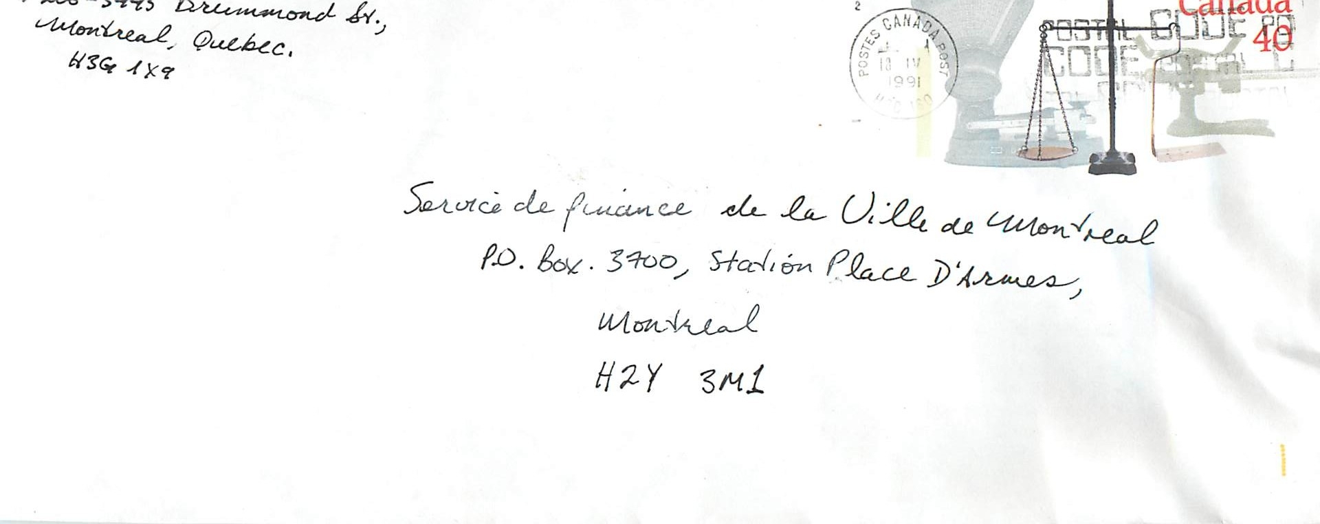 Entier Postal Postal Stationary Canada Balance de Justice 