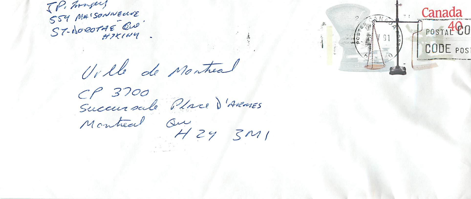 Entier Postal Postal Stationary Canada Balance Justice 