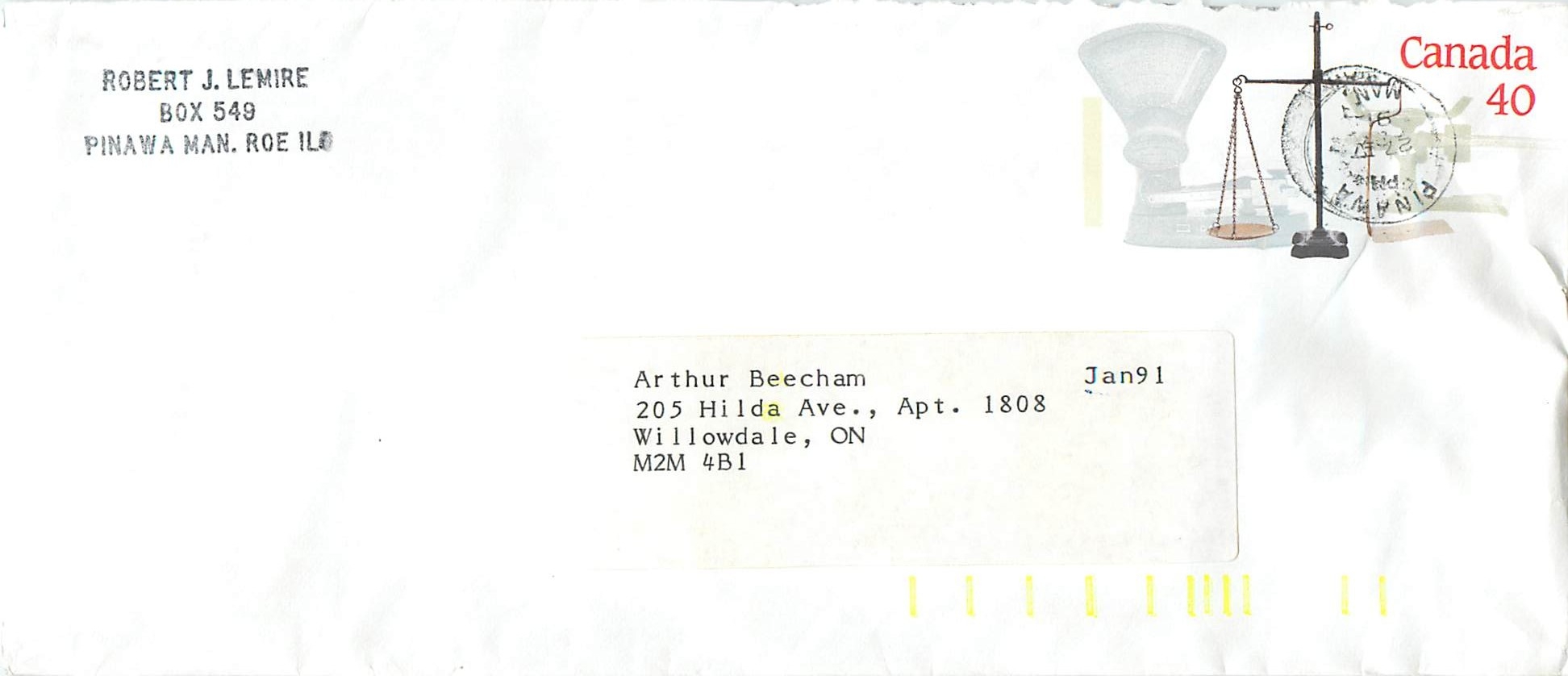 Entier Postal Postal Stationary Canada Balance Justice 