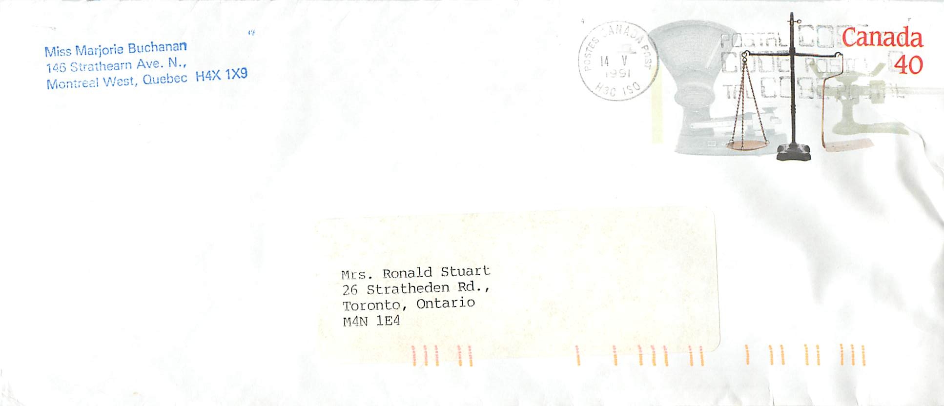 Entier Postal Postal Stationary Canada Balance Justice 