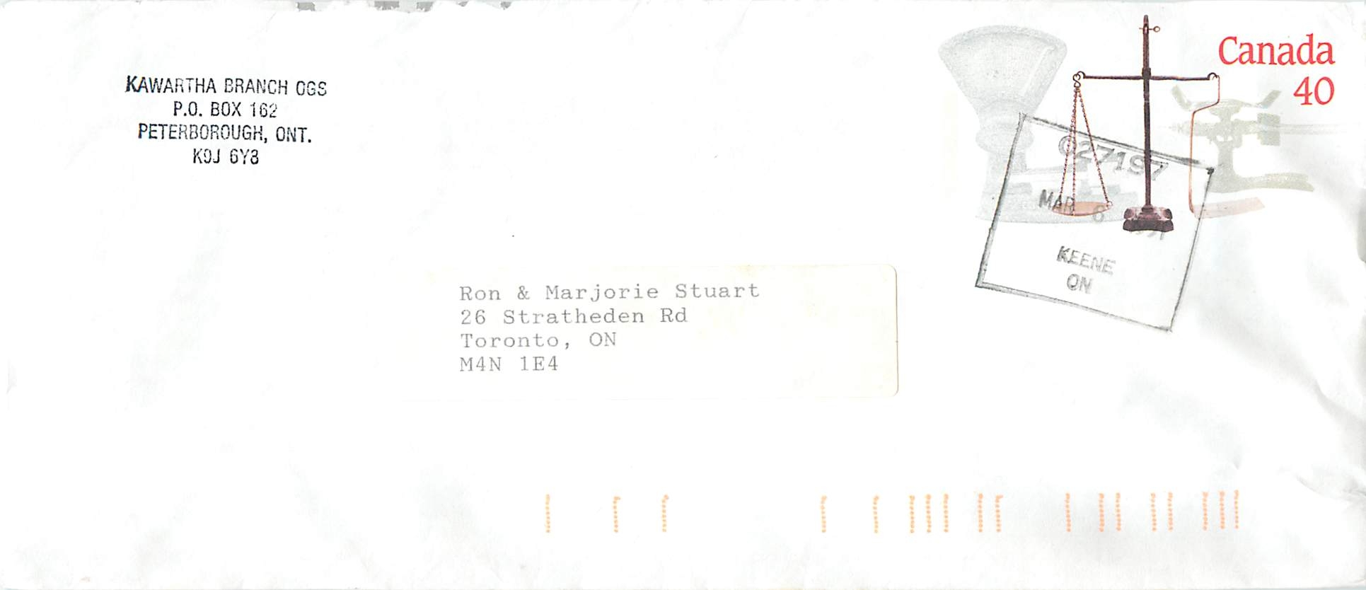 Entier Postal Postal Stationary Canada Balance Justice 