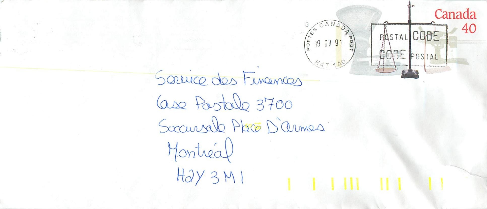 Entier Postal Postal Stationary Canada Balance Justice 