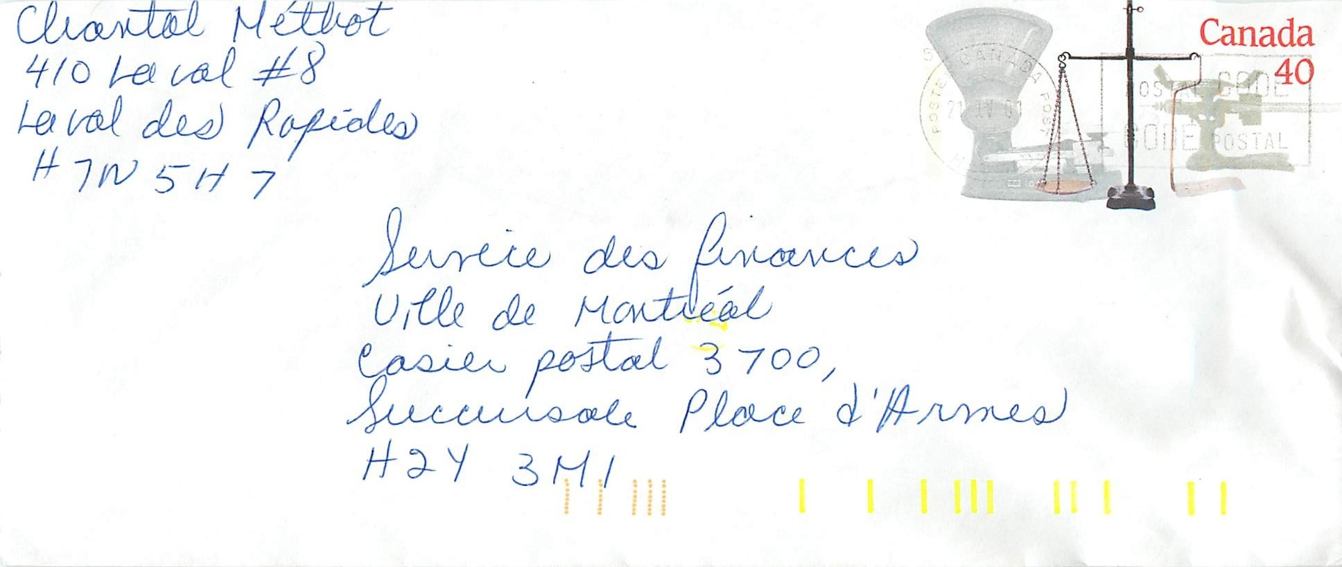 Entier Postal Postal Stationary Canada Balance Justice 