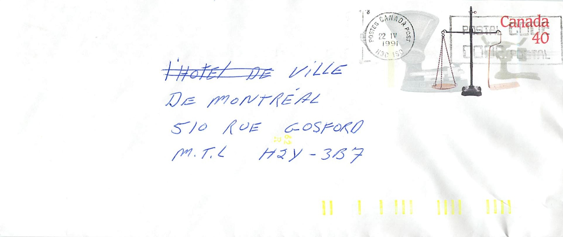 Entier Postal Postal Stationary Canada Balance Justice 