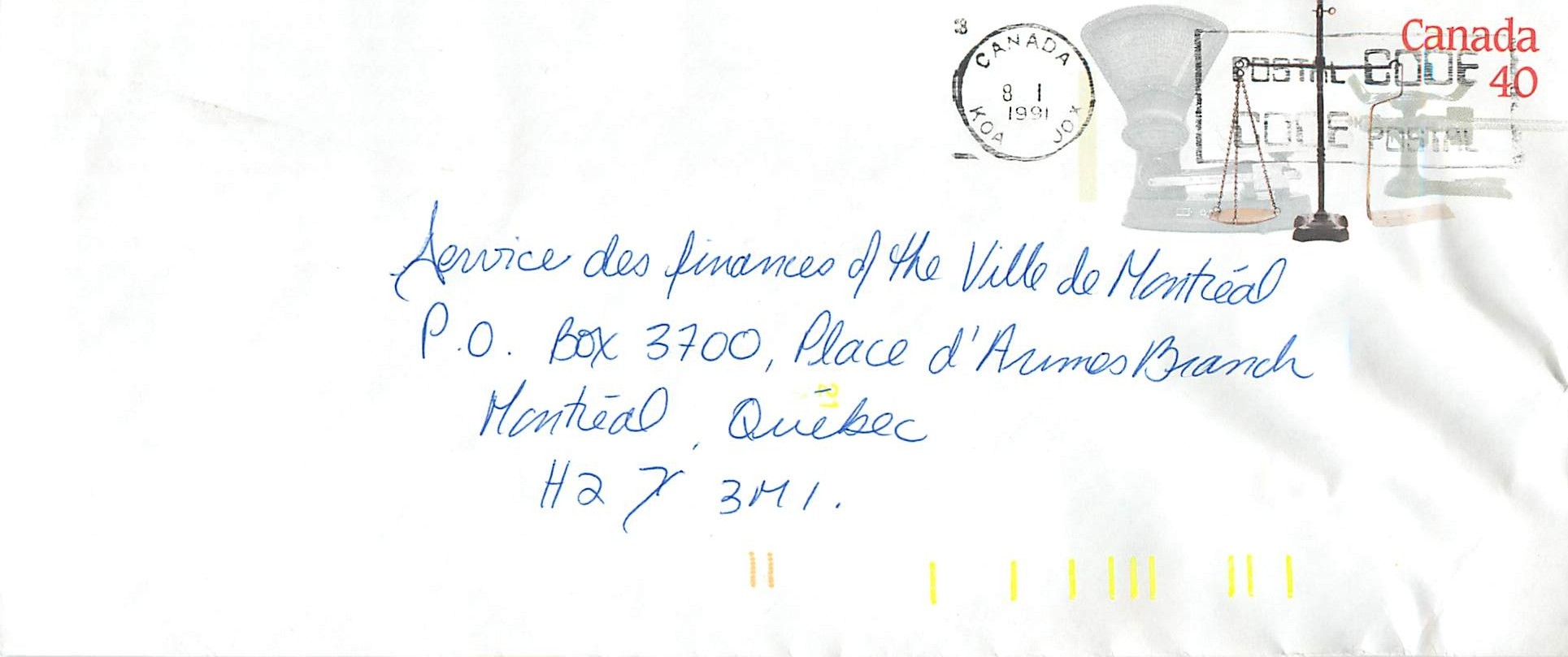 Entier Postal Postal Stationary Canada Balance Justice 