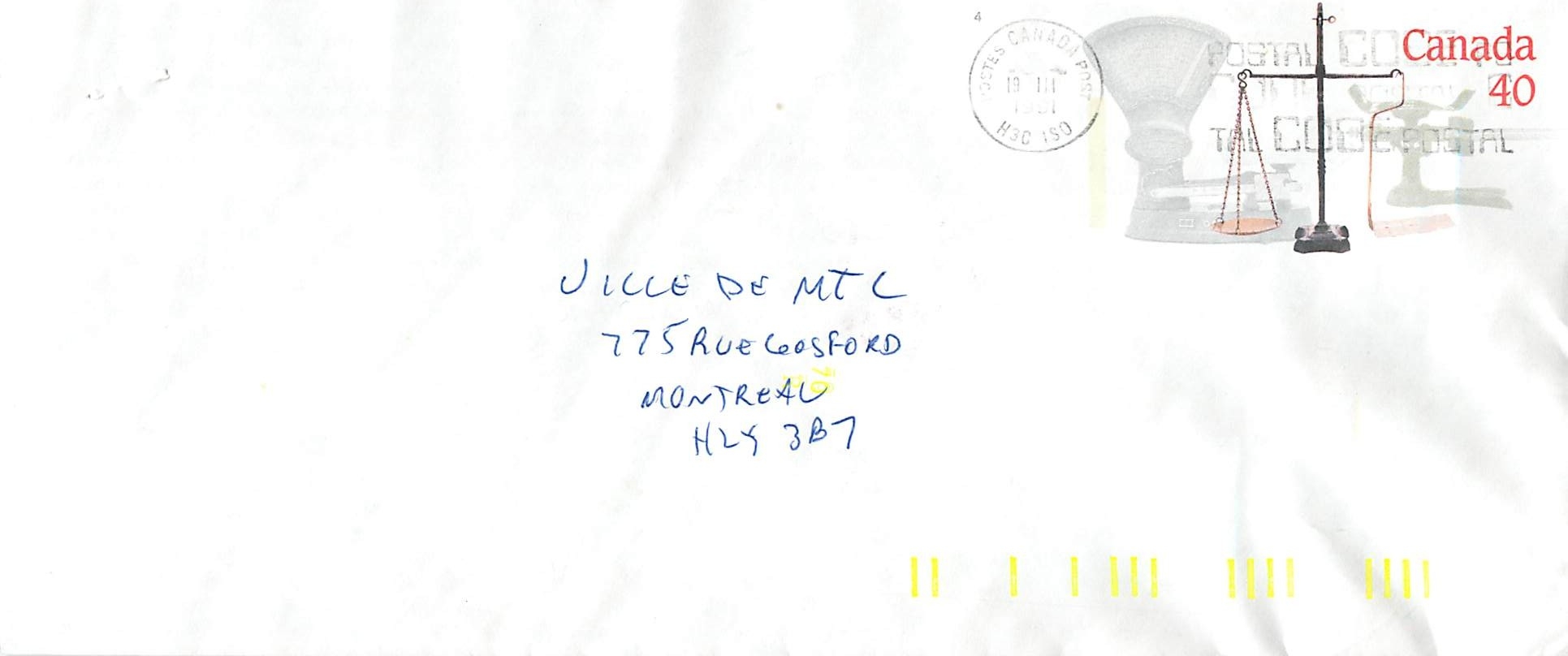 Entier Postal Postal Stationary Canada Balance Justice