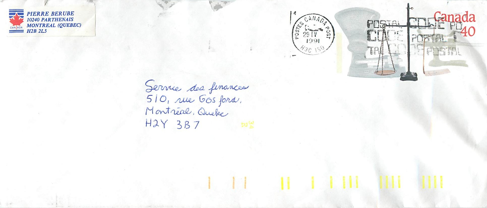 Entier Postal Postal Stationary Canada Balance Justice