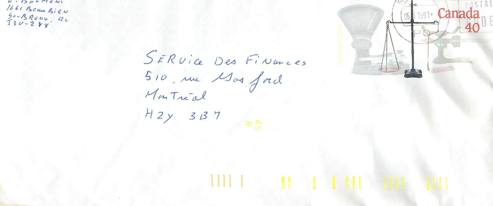 Entier Postal Postal Stationary Canada Balance Justice St Bruno
