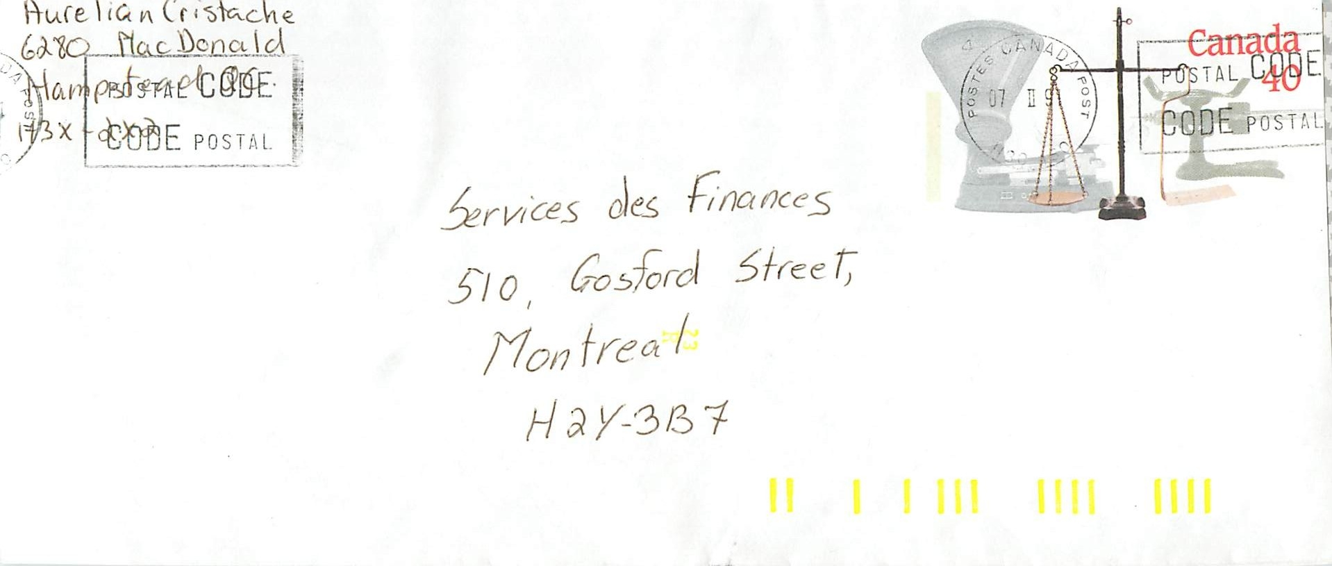 Entier Postal Postal Stationary Canada Balance Justice